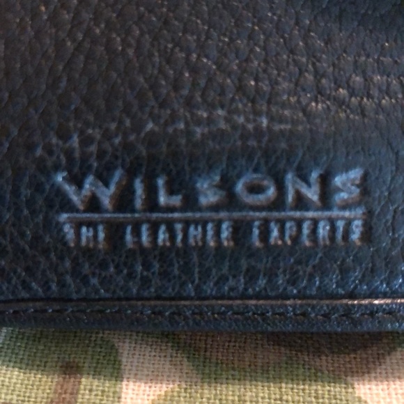 Vtg WILSON Leather Wallet Bilfold Gold HW Photo & 15 Card Paper Bill+SnapClose - Picture 8 of 13
